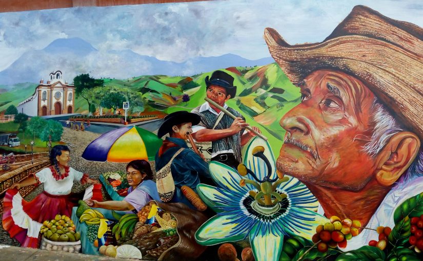 Mural Casa Cultural - Timbío, Cauca (Colombia)